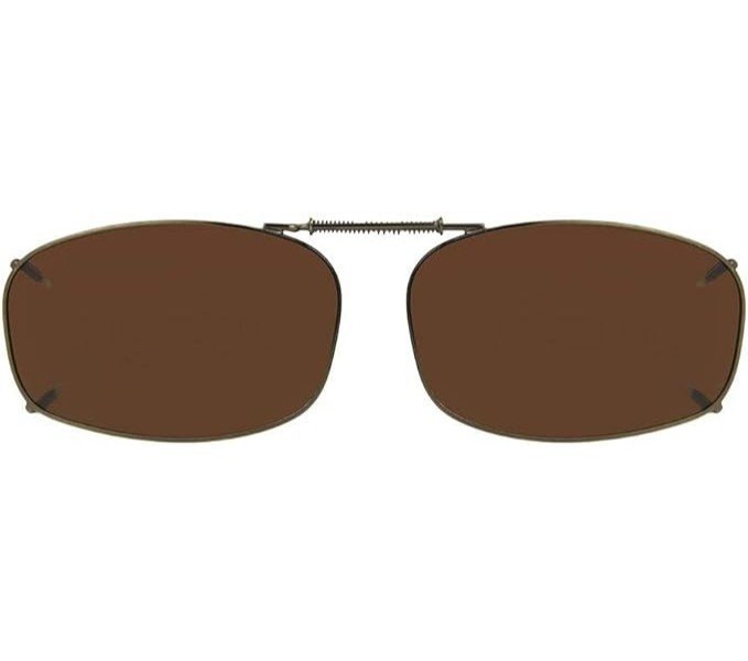 Clip on sunglasses Full frame Brown